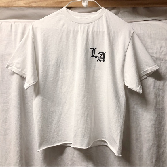 Brandy Melville Tops - NWOT Made in LA Aleena White Black Graphic Tee